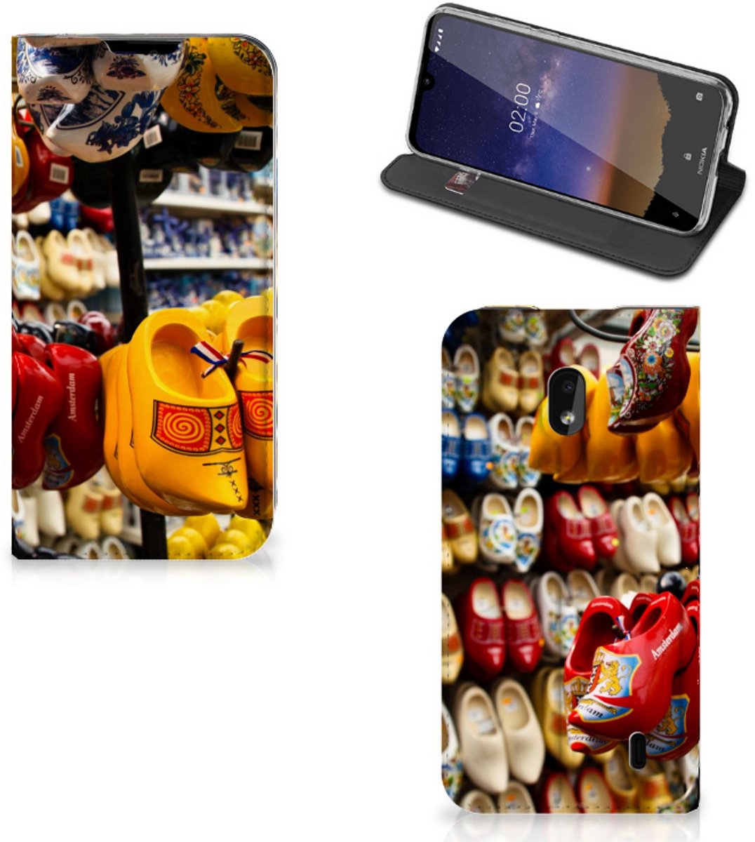 Book Case voor Nokia 2.2 Book Cover Klompen