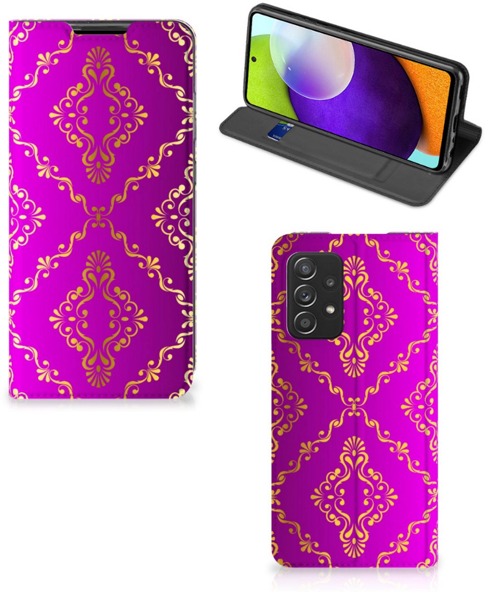 Book Case voor Telefoon Hoesje Samsung Galaxy A52 Barok Roze