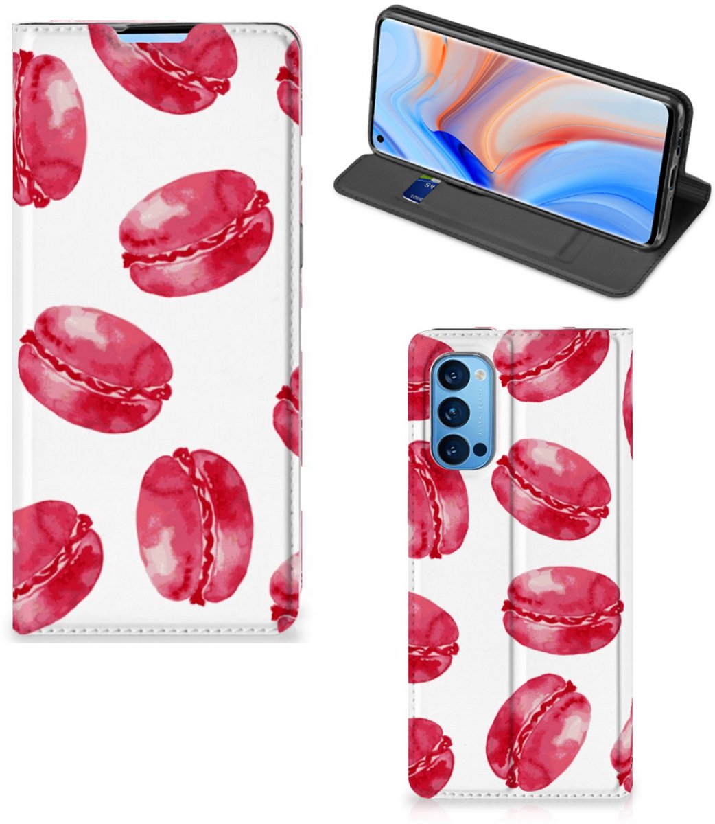OPPO Reno4 Pro 5G Flip Style Cover Pink Macarons
