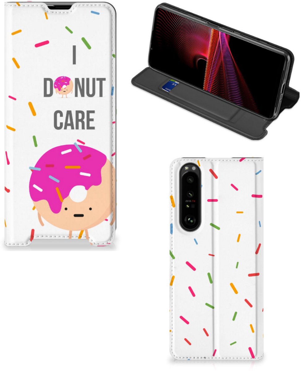 Sony Xperia 1 III Flip Style Cover Donut Roze