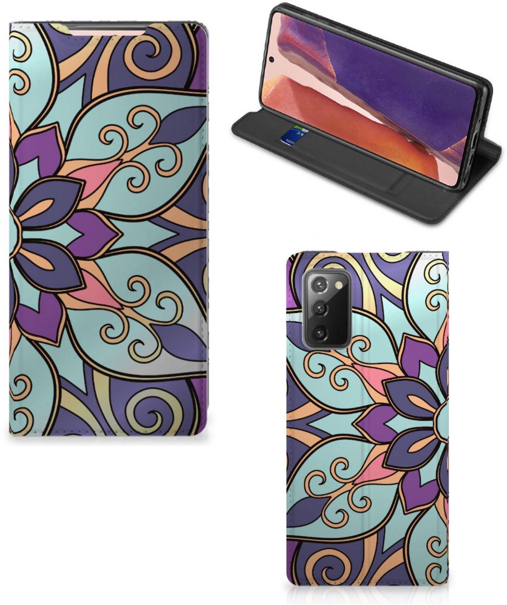 Samsung Galaxy Note20 Smart Cover Purple Flower