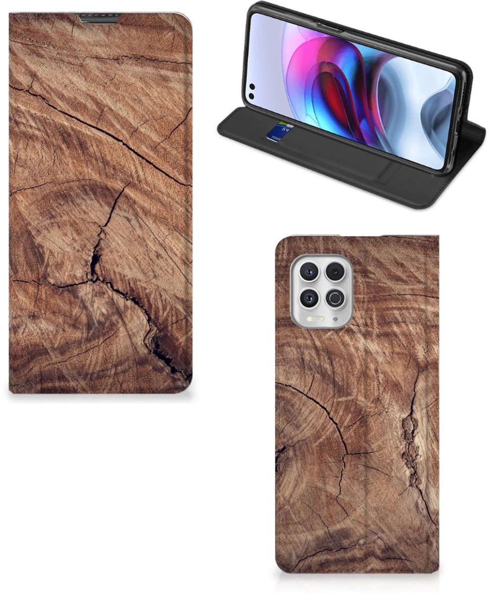 Motorola Moto G100 Book Wallet Case Tree Trunk