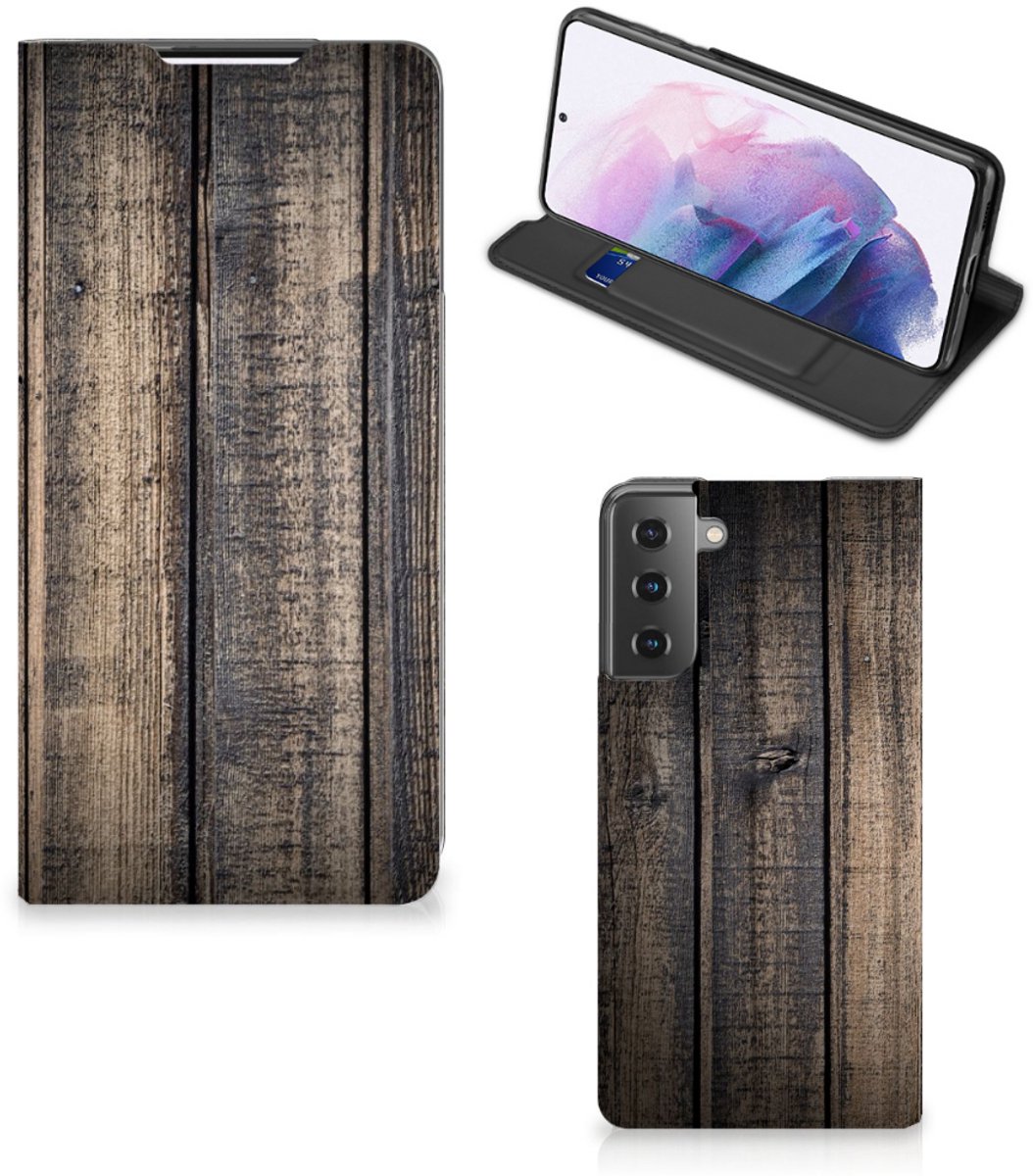 Samsung Galaxy S21 Plus Book Wallet Case Steigerhout