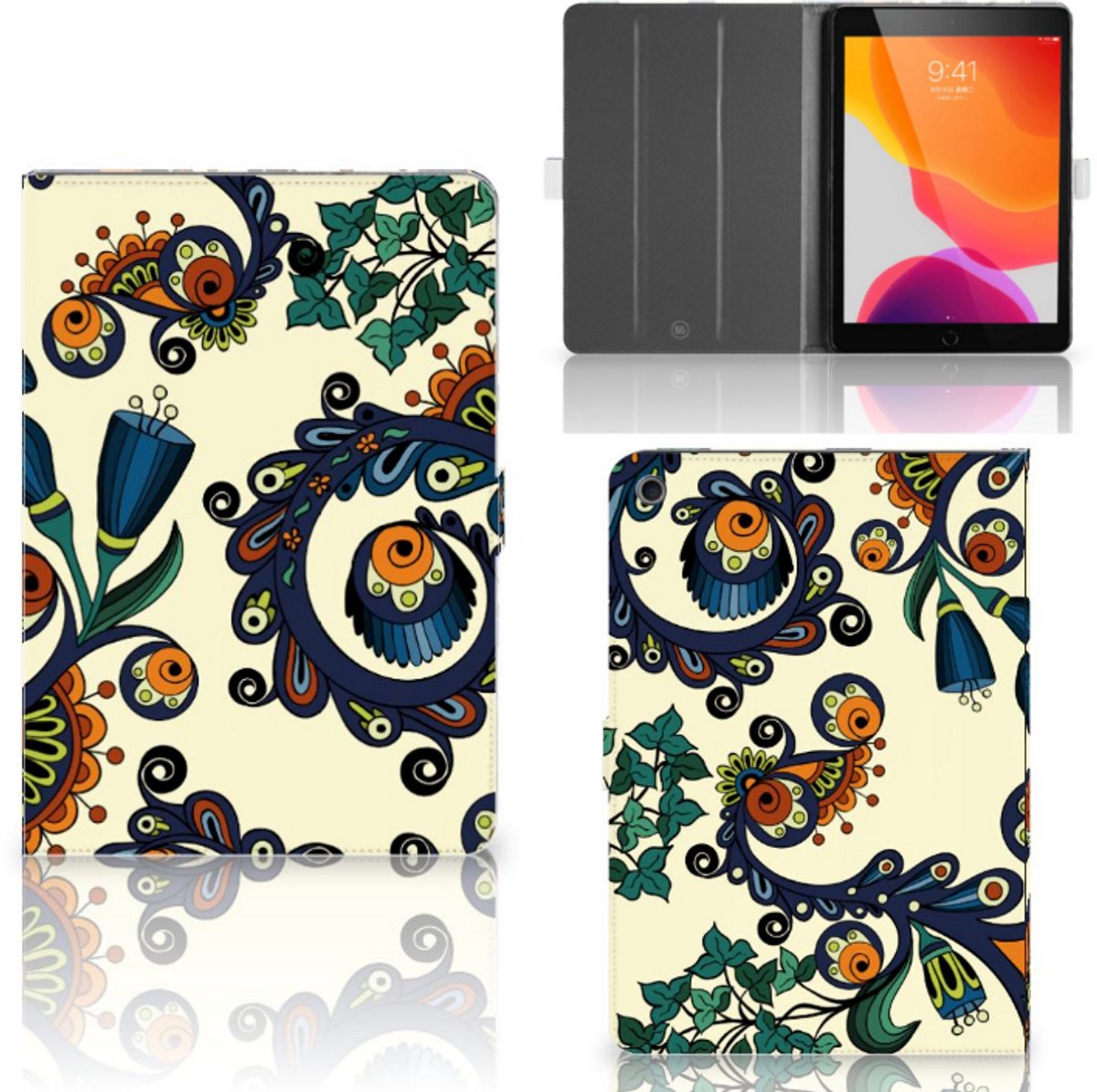 Tablet Hoes iPad 10.2 2019 | iPad 10.2 2020 | 10.2 2021 Barok Flower