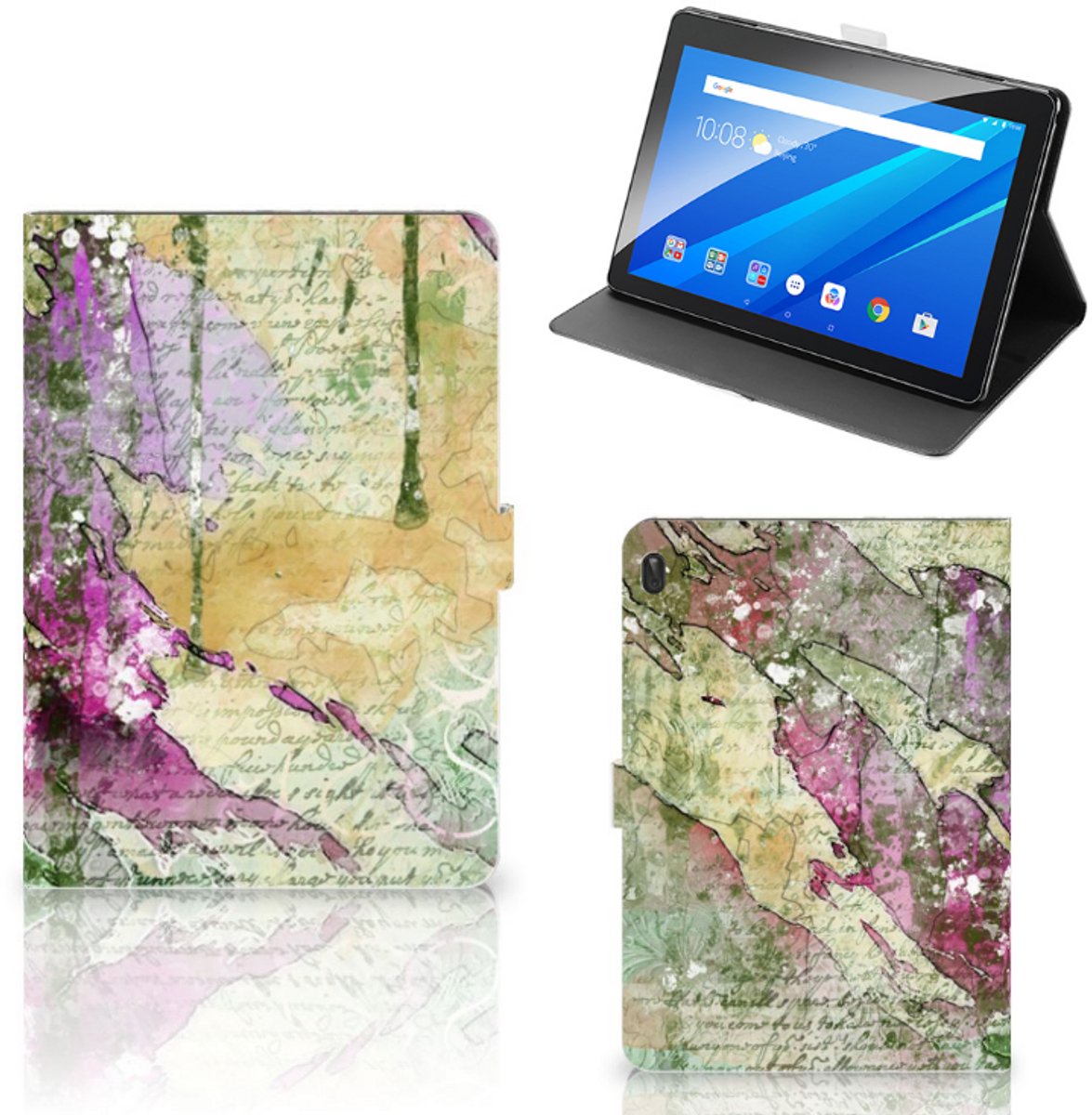 Hoes Lenovo Tab E10 Letter Painting