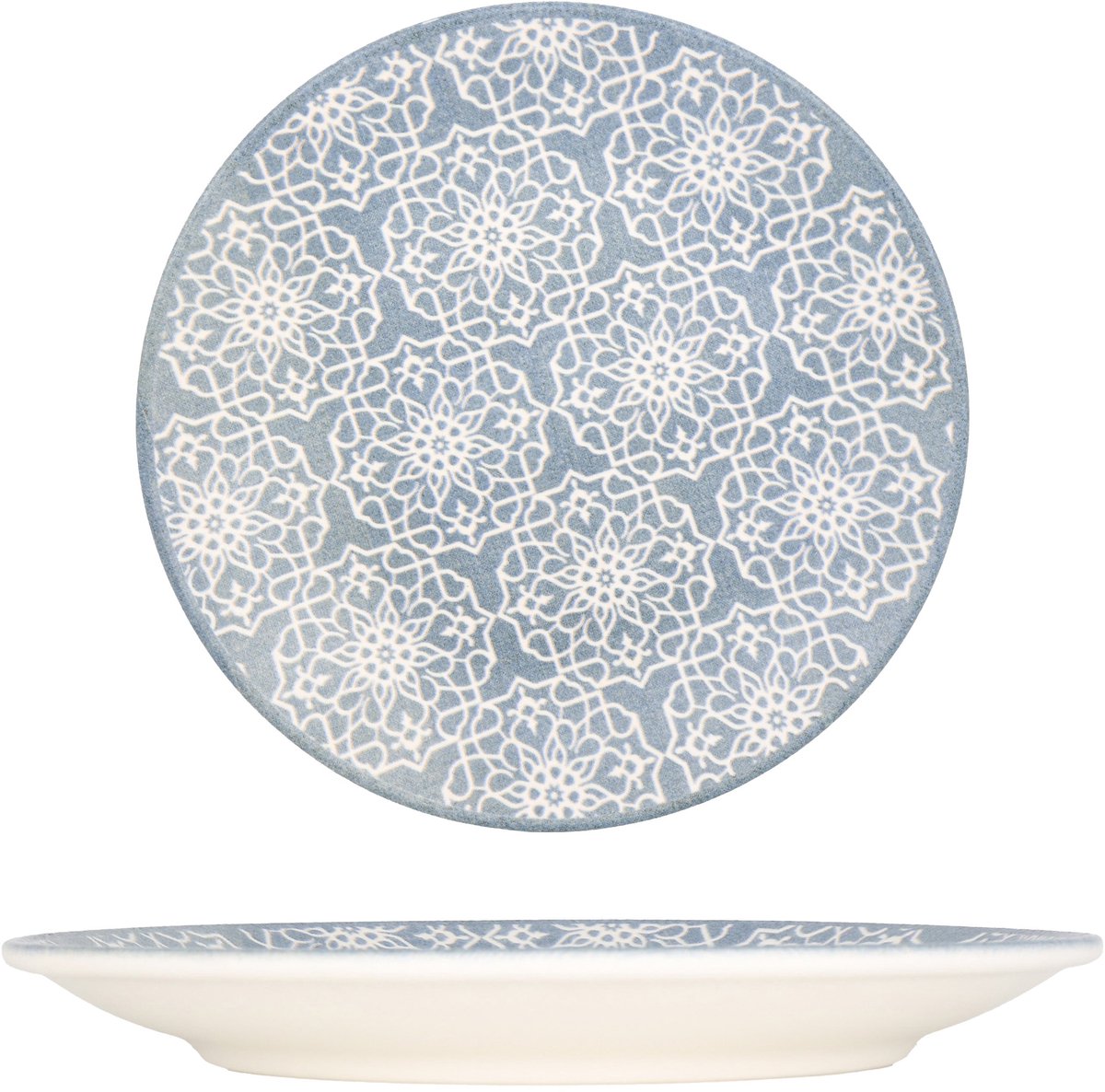 Kütahya Porselen Dessertbord - Casa Blue - Porselein - 21 cm - set van 6