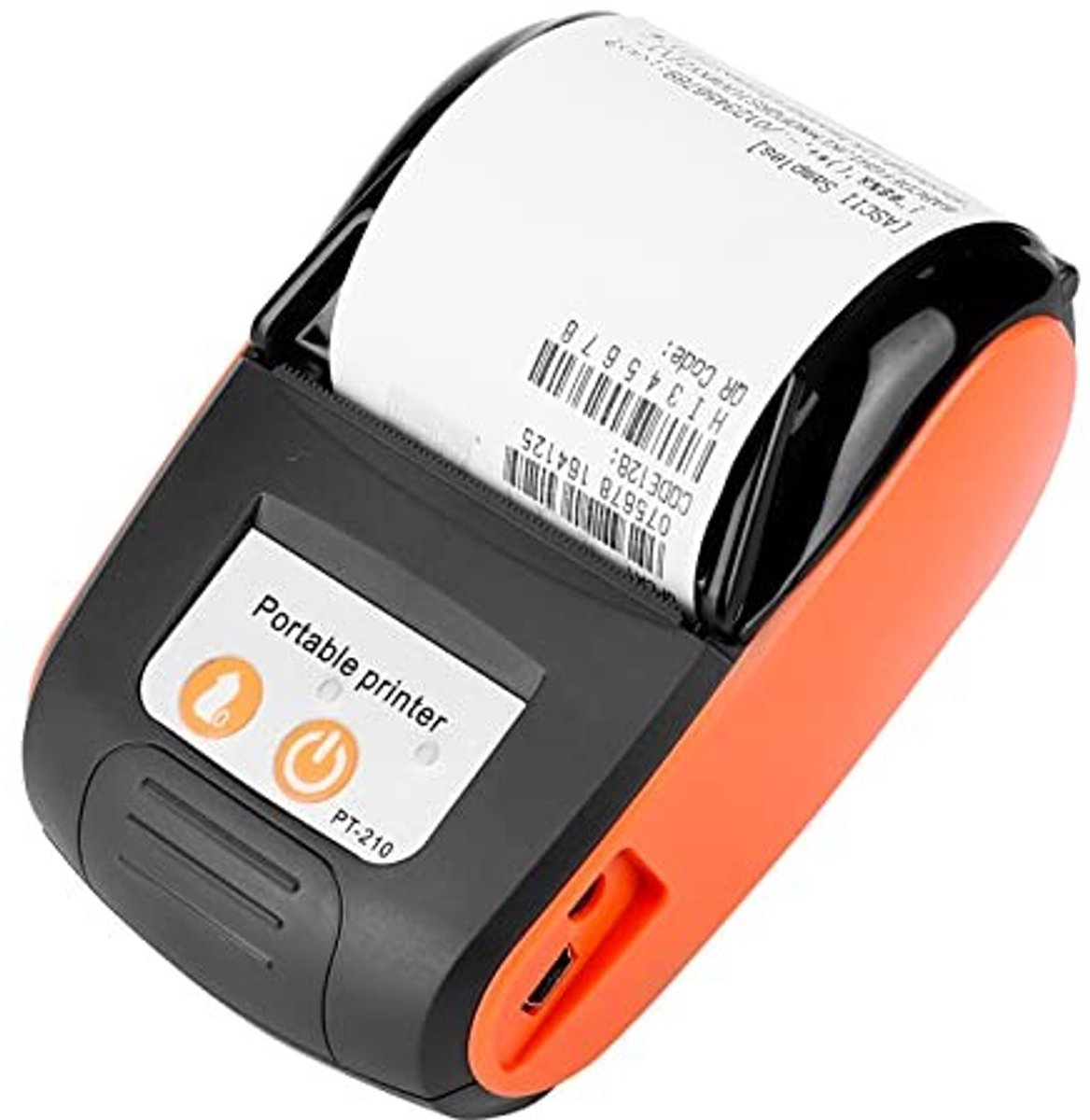 Allecto - Bluetooth Bonprinter - Draagbare Thermische Printer - Compact en Draadloos - Oranje - Geschikt voor Smartphone - Mini Rekeningsprinter