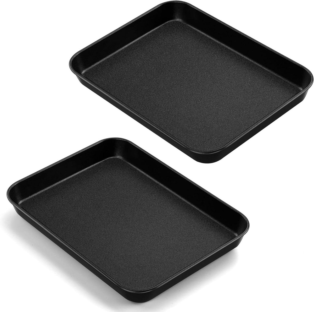 Bakplaat Set - Bakplaat Ovenplaat - Bakken en Roosteren - Antiaanbaklaag - 405 x 305 cm - Zwart