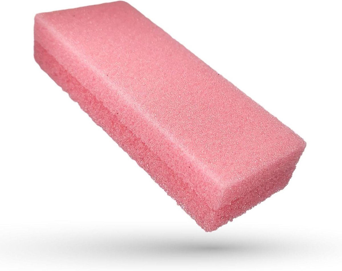 Dubbelzijdige Puimspons - Voetvijl Puimsteen - Voeten Verzorgen - Twee Texturen - 79 x 48 cm - Roze