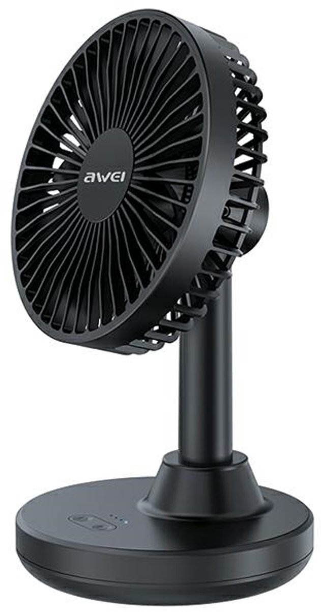 Awei F29 Serie - Mini Bureauventilator - Zwart - Elegante en Stille Werking