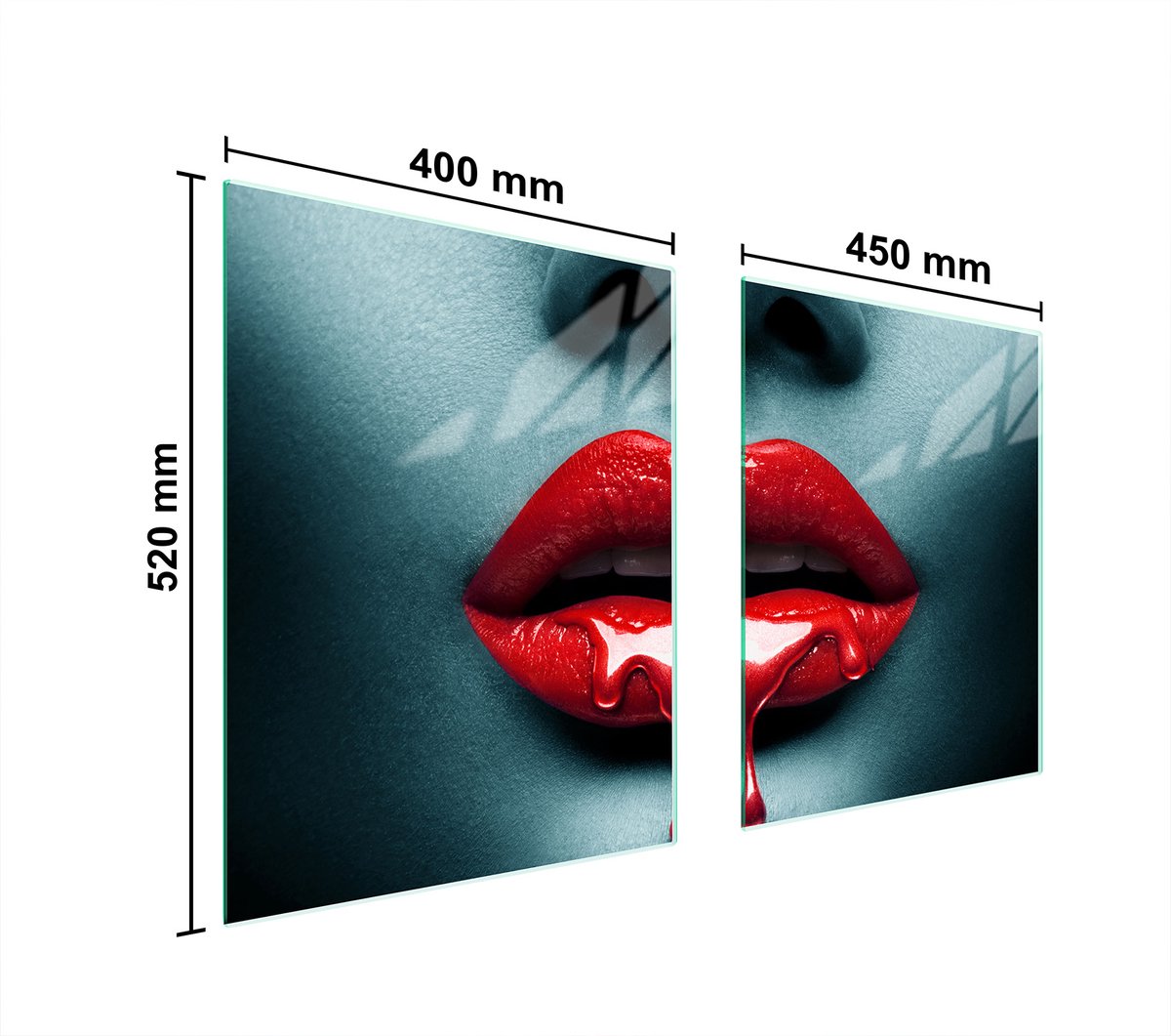 TMK ArtDeko - Keuken Beschermplaat - 85x52 cm - Veelkleurig - Gehard Glas