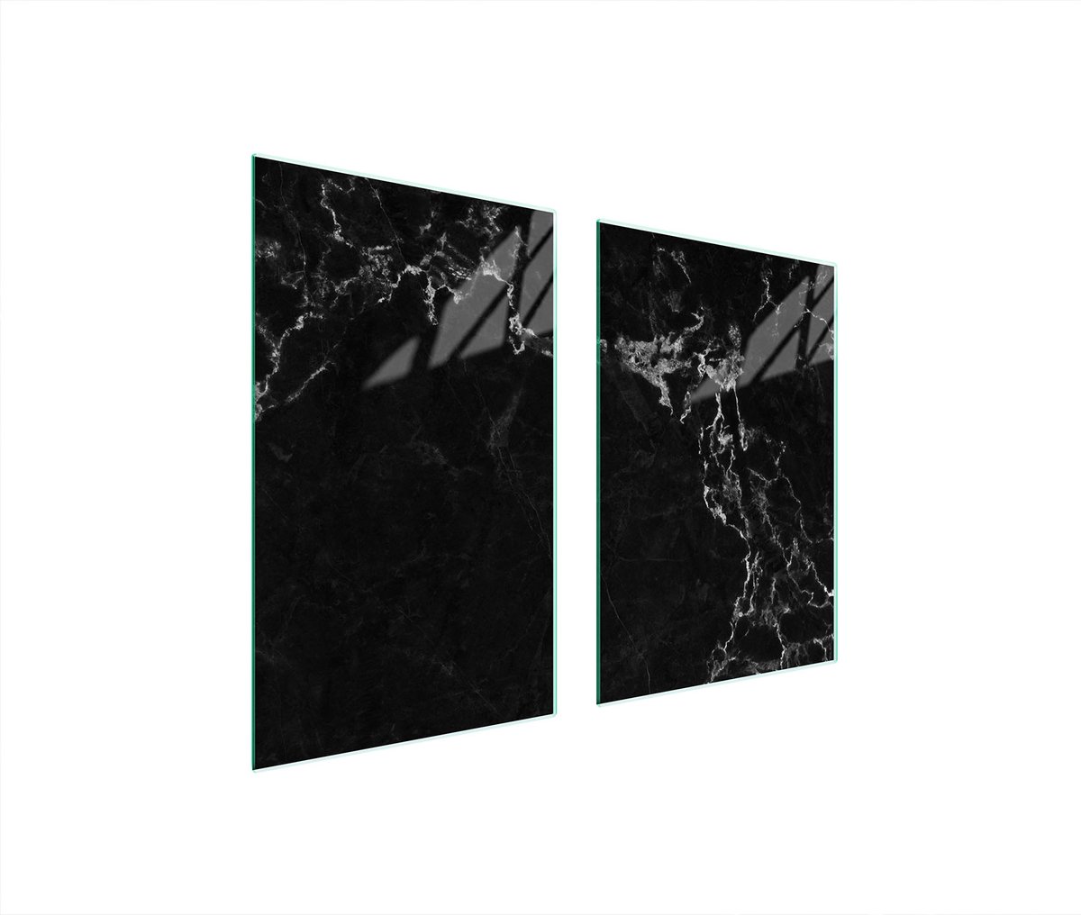 TMK ArtDeko - Protectieplaat Glas - 65x52 cm - Marmer Print