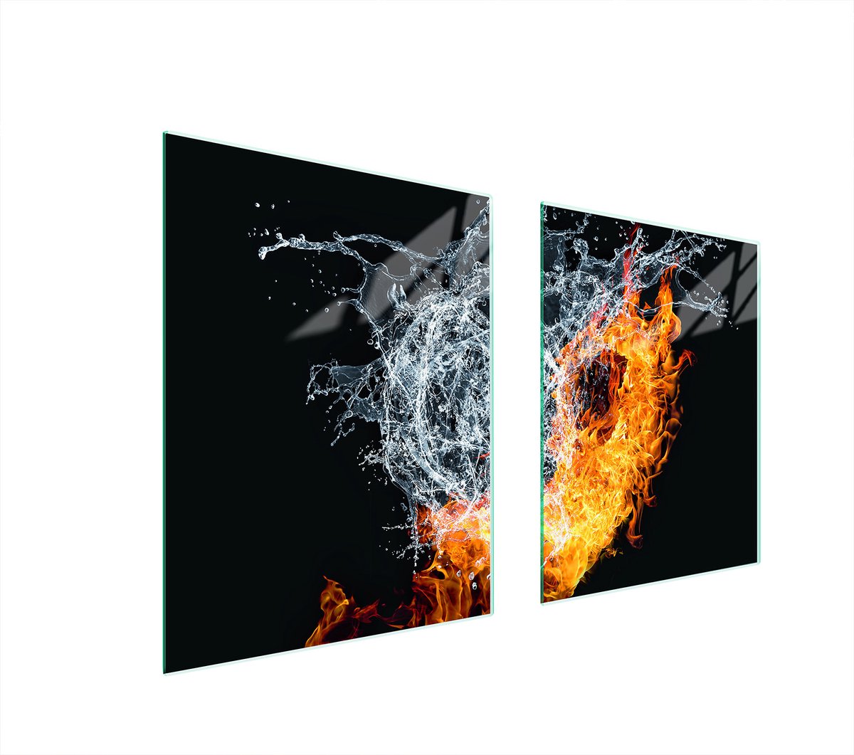 TMK ArtDeko - Snijplank - 85x52 cm - Hartvormig - Glas - Veelkleurig