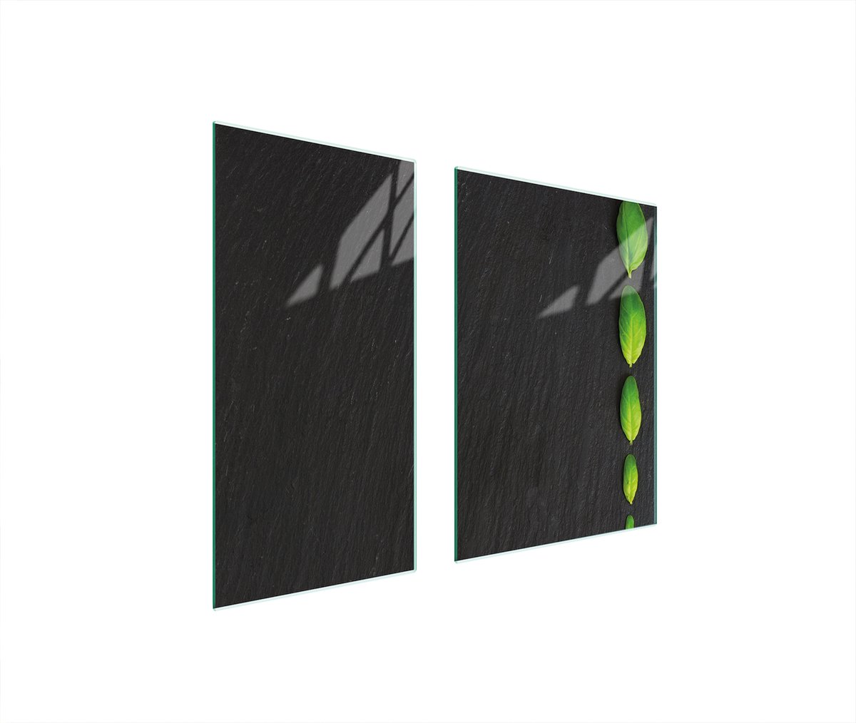 TMK ArtDeko - Snijplank - Hartglas - 75x52 cm - Basilicum