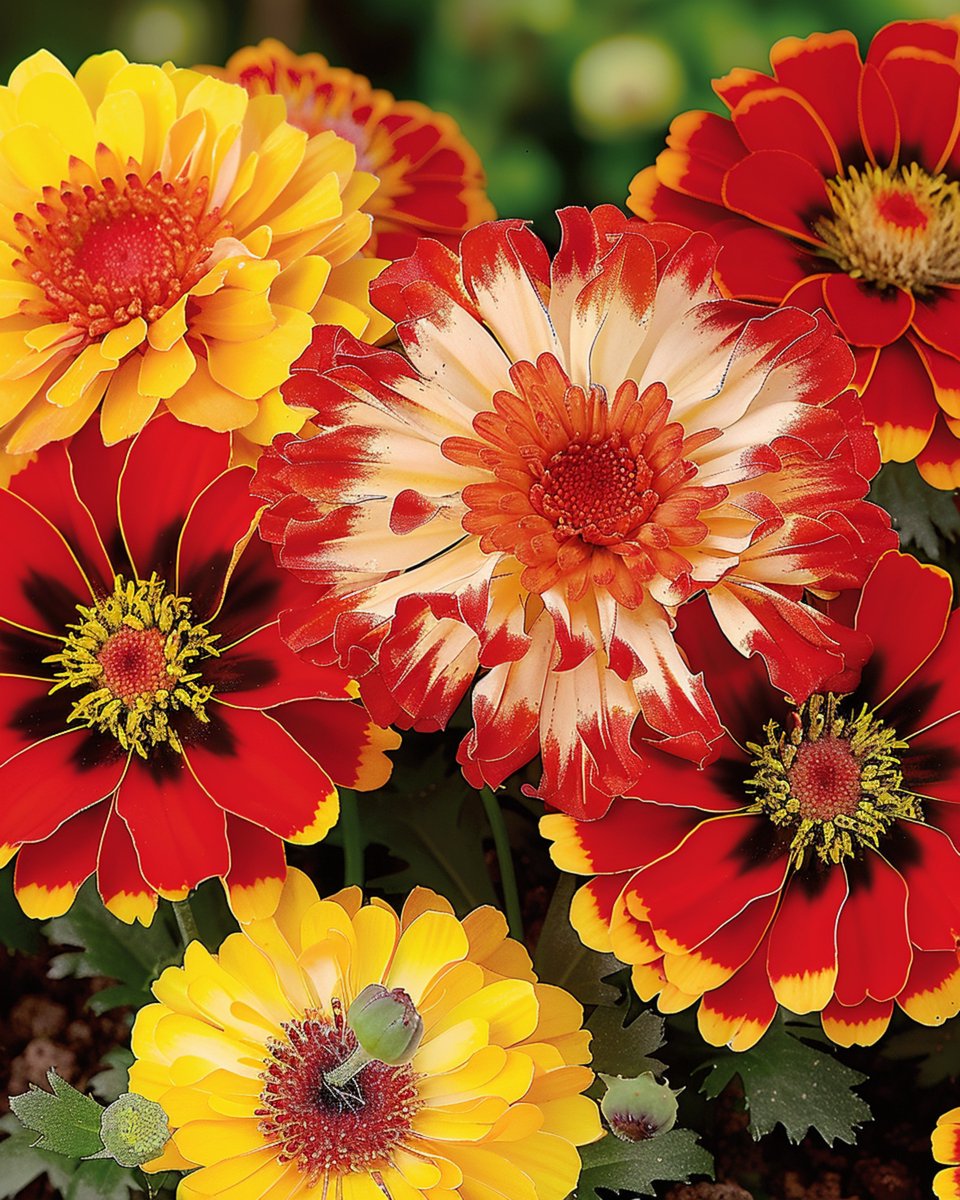 2 sets - Ganzebloem Zaden Chrysanthemum Carinatum Gemengd Eenjarig Snijbloem