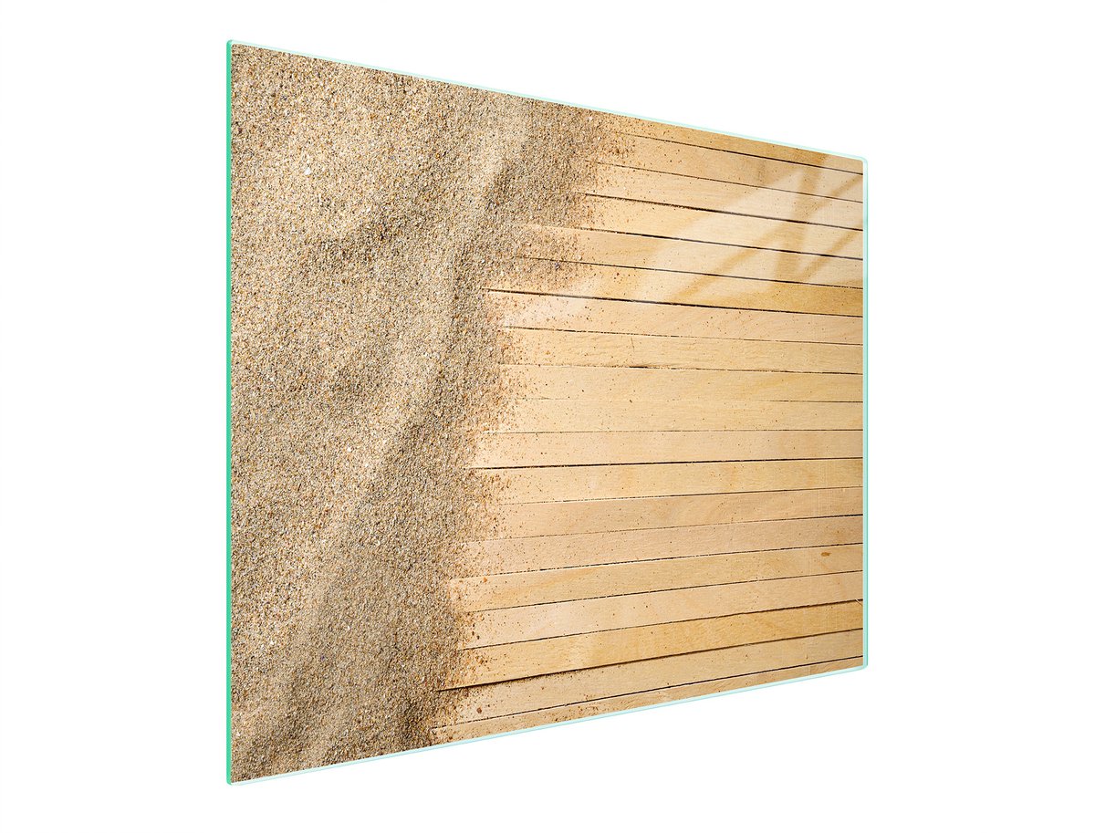 TMK ArtDeko Serie - Snijplank - 52x30 cm - Gehard Glas - Zand Motief