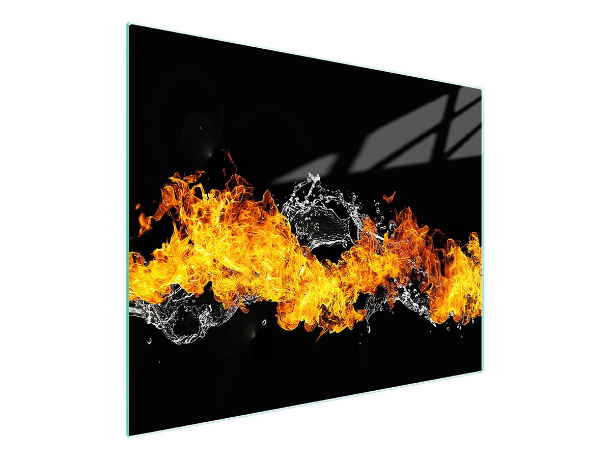 TMK ArtDeko Serie - Glas Snijplank - 52x30 cm - Motief Ogen - Hartglas