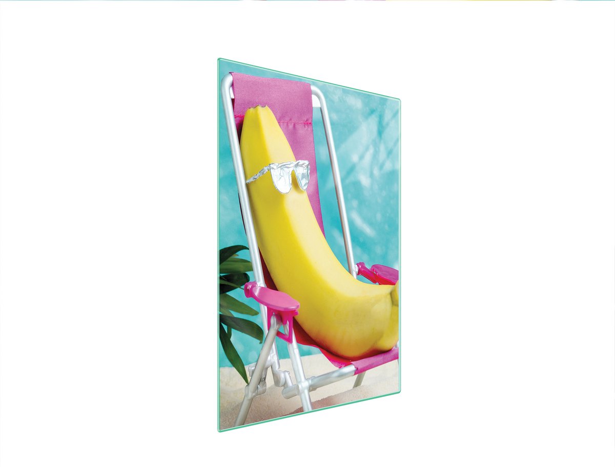 TMK ArtDeko - Bananen Serie - Snijplank - 35x52 cm - Glas - Hartglas