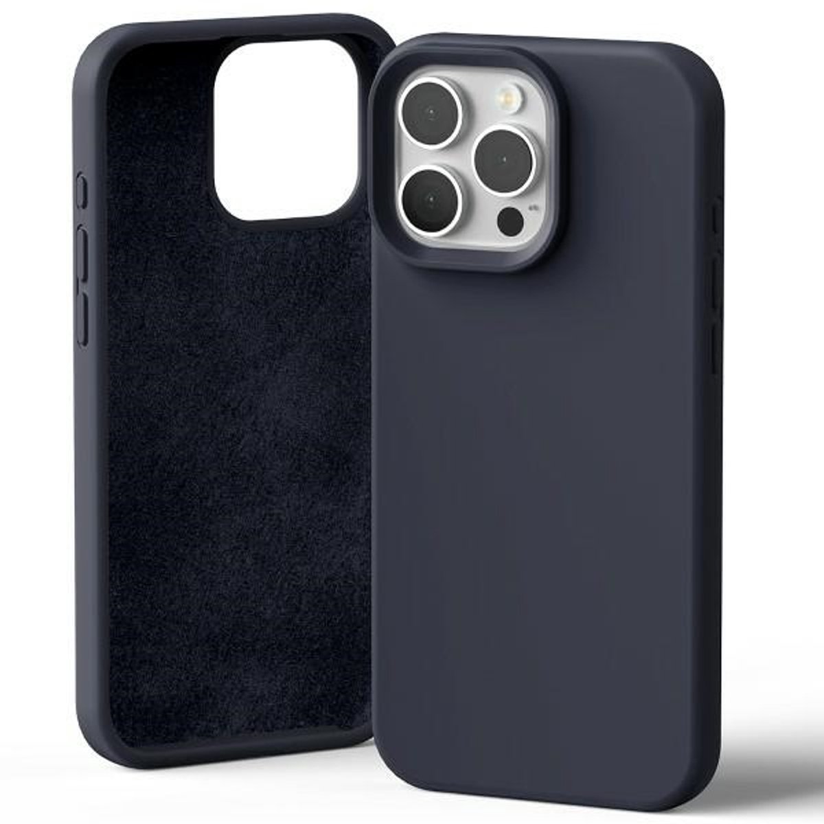 Mercury Hoesje Voor Iphone 16 Pro Max 6.9 Siliconen Anti-Kras Bescherming