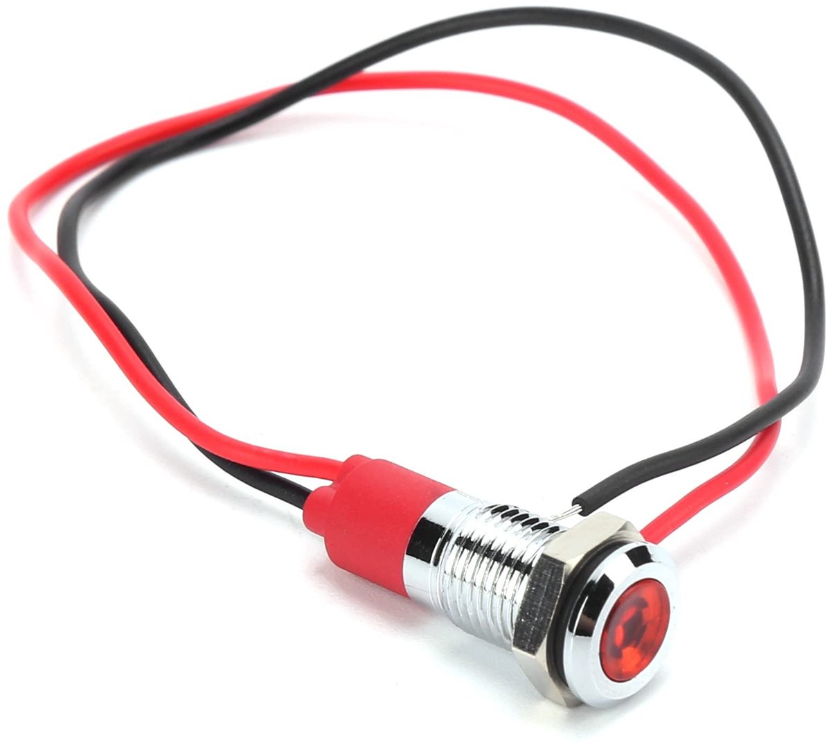 Allecto - LED Indicator - Waterdicht - Voor Spanningen van 3V tot 220V - Rood - Voor Diverse Toepassingen - Indicatorlampje - Geschikt voor Elektro...