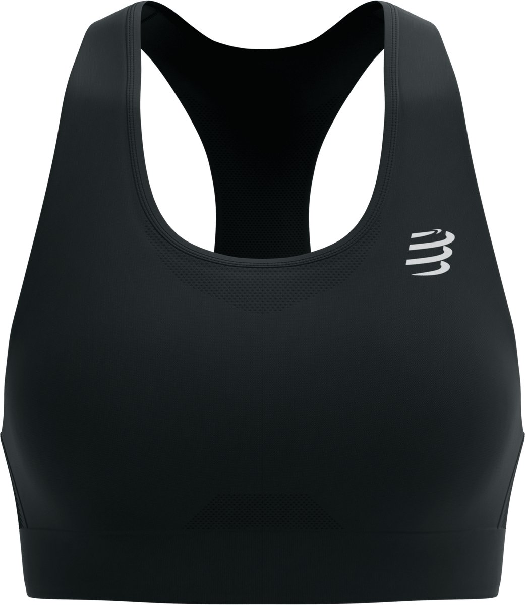 Compressport | Feelfree Seamless Bra | Sport-BH | Black | M -