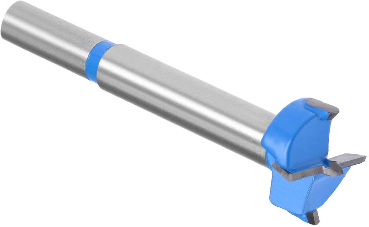 Allecto - Forstner Boor - 21 mm - Wolfraam carbide - Donkerblauw - Houtbewerking - Geschikt voor meubels - Ronde schacht