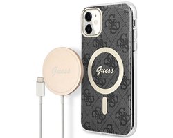 Guess 4G Serie - Hoes voor iPhone 11 - MagSafe Compatibel - Zwart