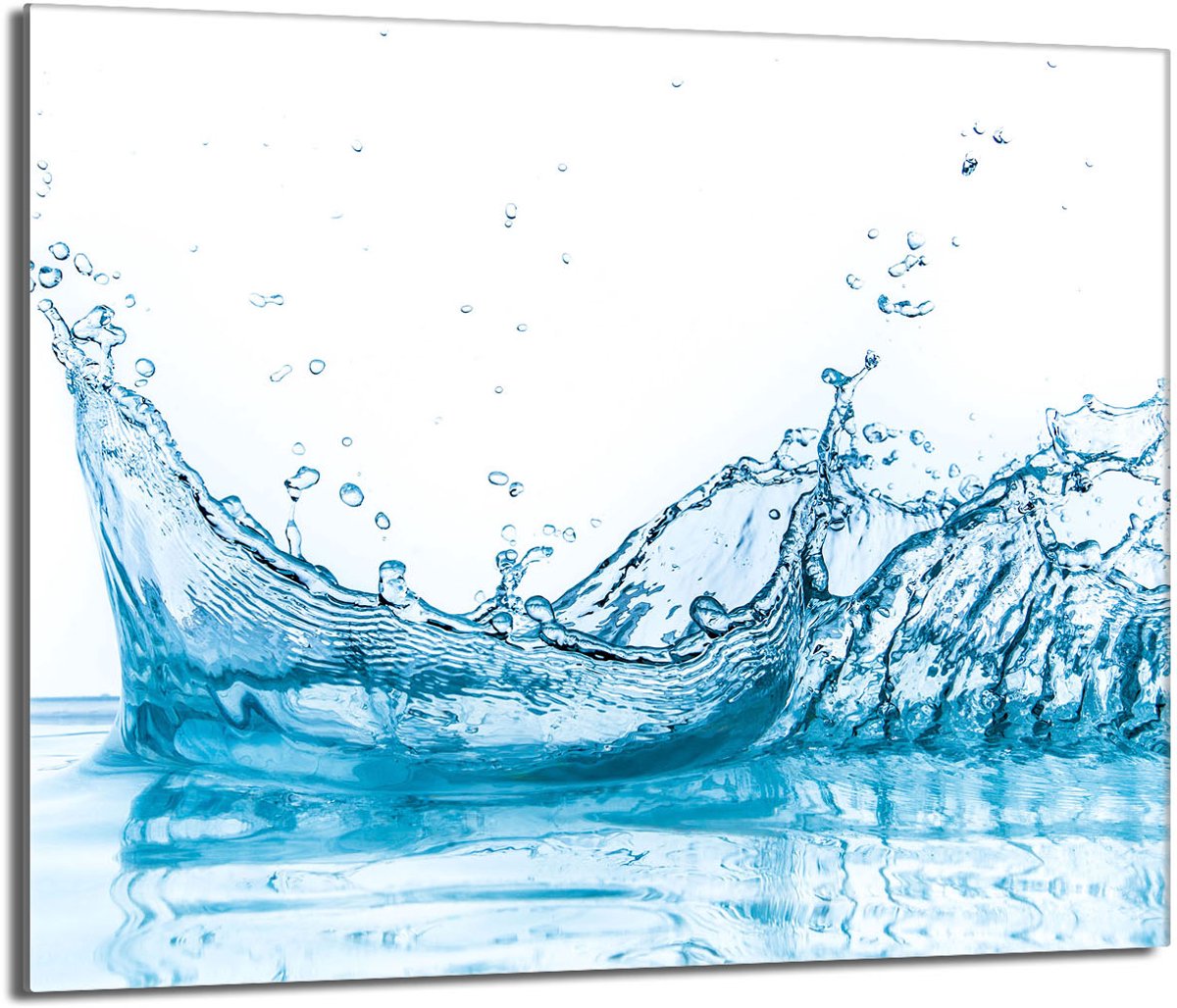TMK ArtDeko 60x52 Serie - Glasplaatbescherming - Keukenbeschermer - Waterafbeelding