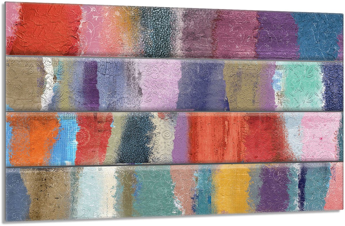 TMK ArtDeko - Glazen Kookplaat Bescherming - 80x52cm - Kleurvol - Veiligheid