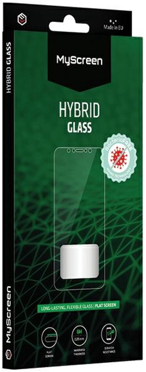 MyScreen Protector MS HybridGLASS Serie - Hybride Glasbeschermer - iPhone - BacteriaFREE - Antibacterieel
