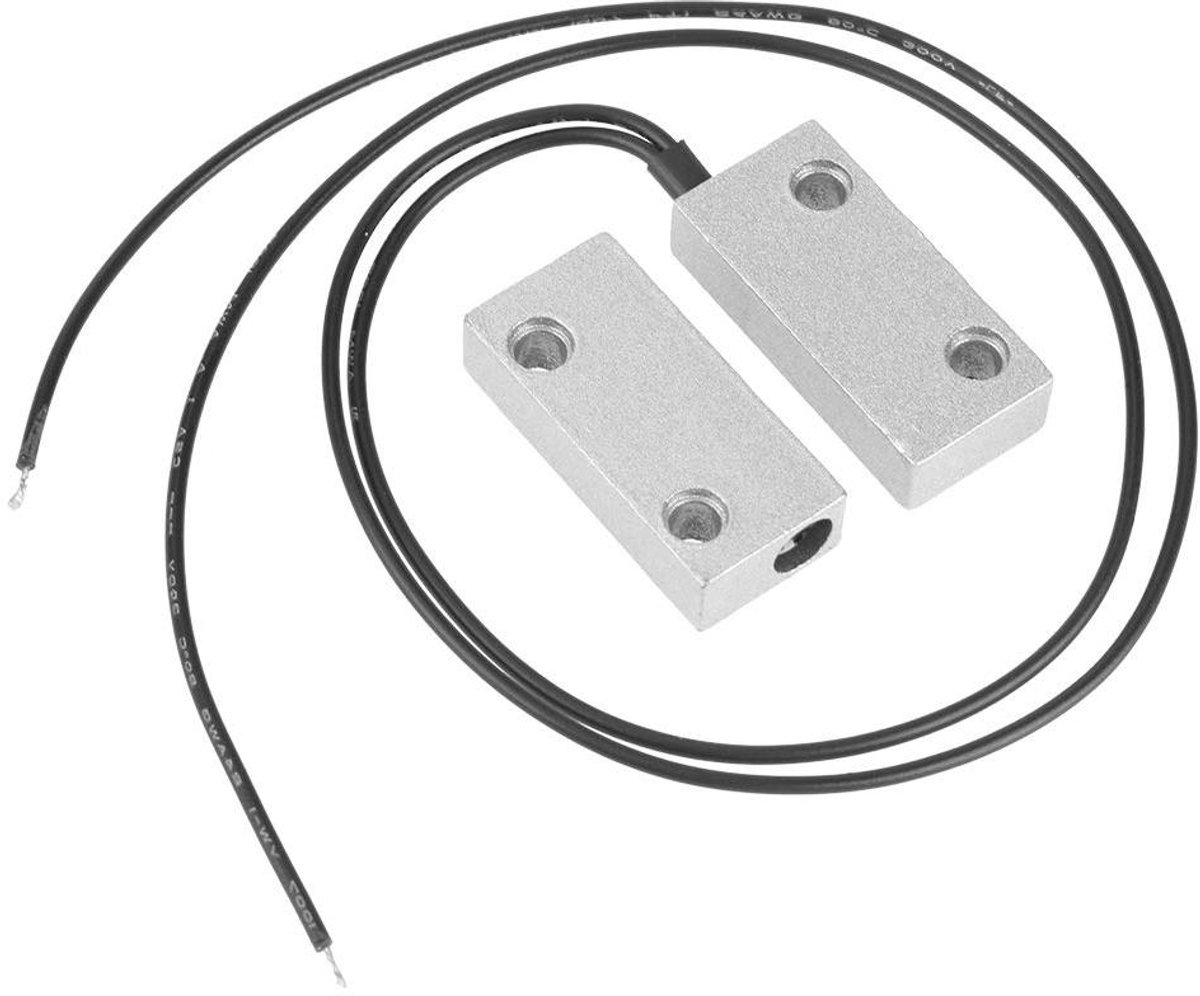 Magnetische schakelaar - Deursensor alarm - Beveiliging bewaken - Normaal open/gesloten - 35 mm detectie - Zilver