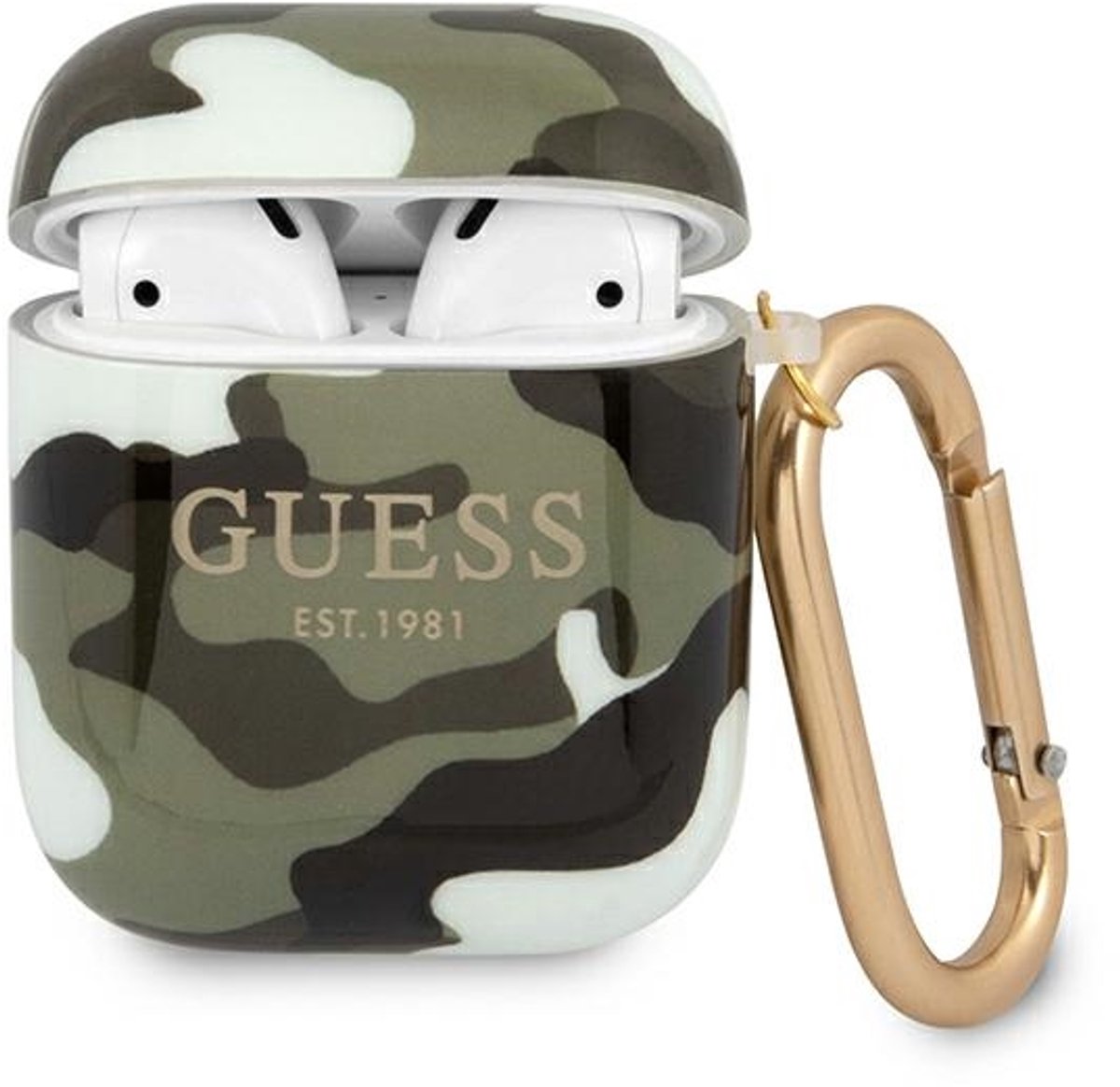 Guess - GUA2UCAMA - AirPods cover groen/kaki Camo Collection