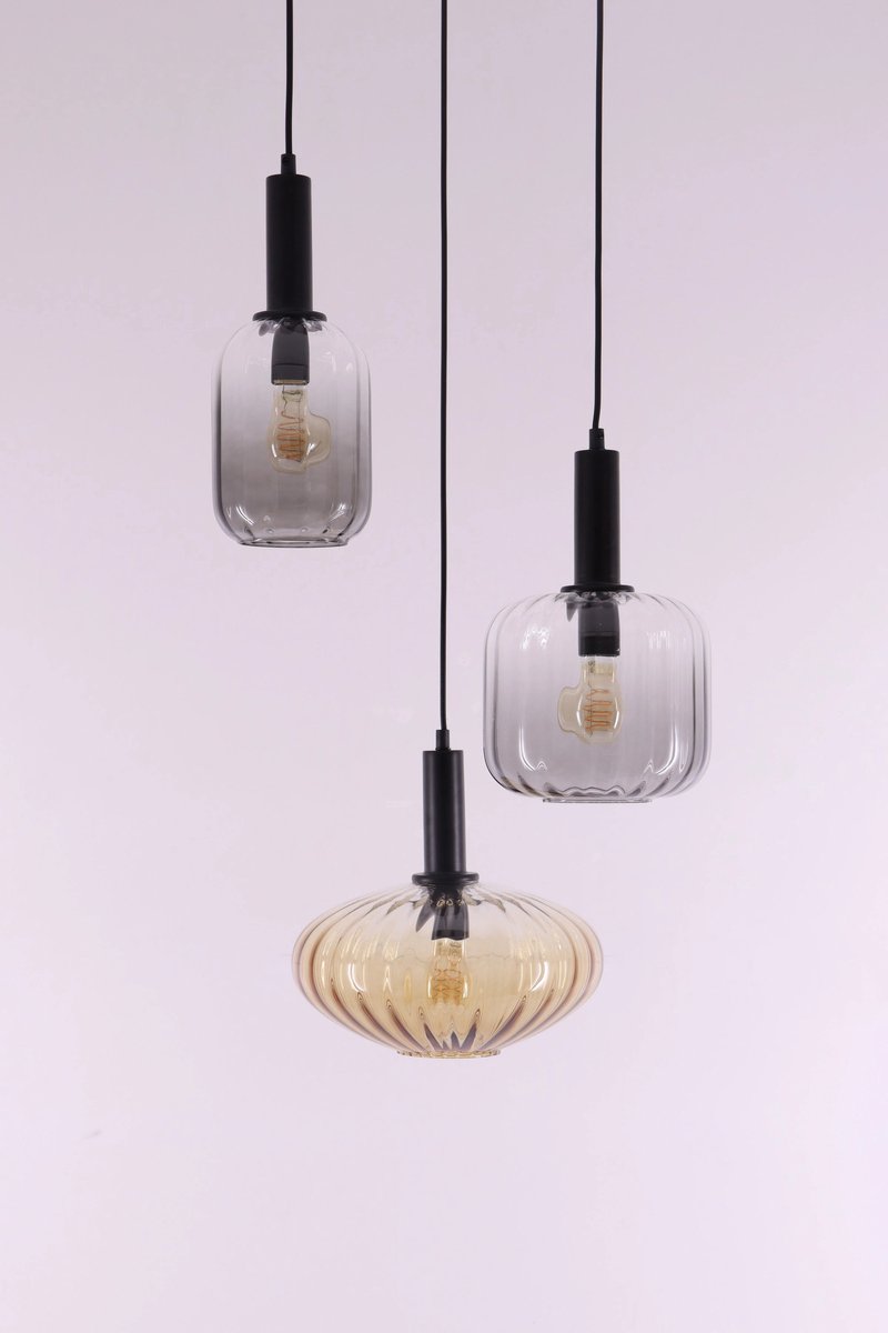 Globo - hanglamp - VALLETTA - multicolor - glas - Ø 55cm - E27 - 15719-3