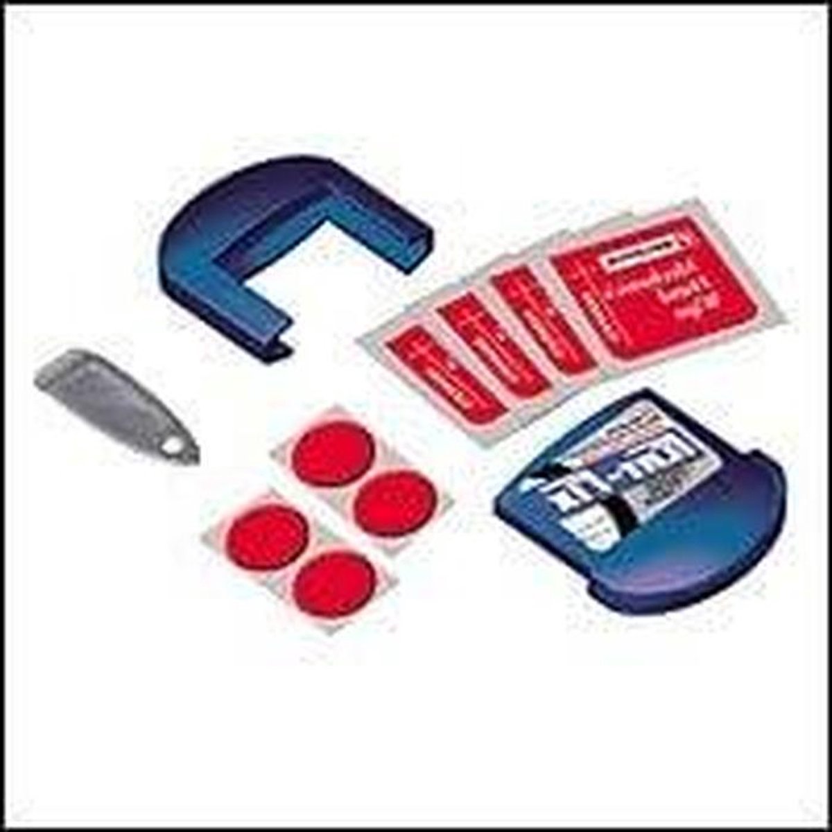 Lekke Band Reparatie - Reparatieset Fiets - Fietsen Onderhoud - Lijmloze Pleisters - 4 Pleisters - Grijs