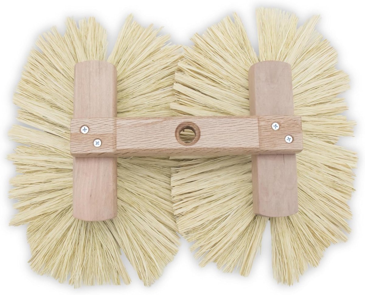 Textuur Borstel - Verfrol - Muren Decoreren - Verstelbaar Schroefdraad - Dubbel Breed - Bruin