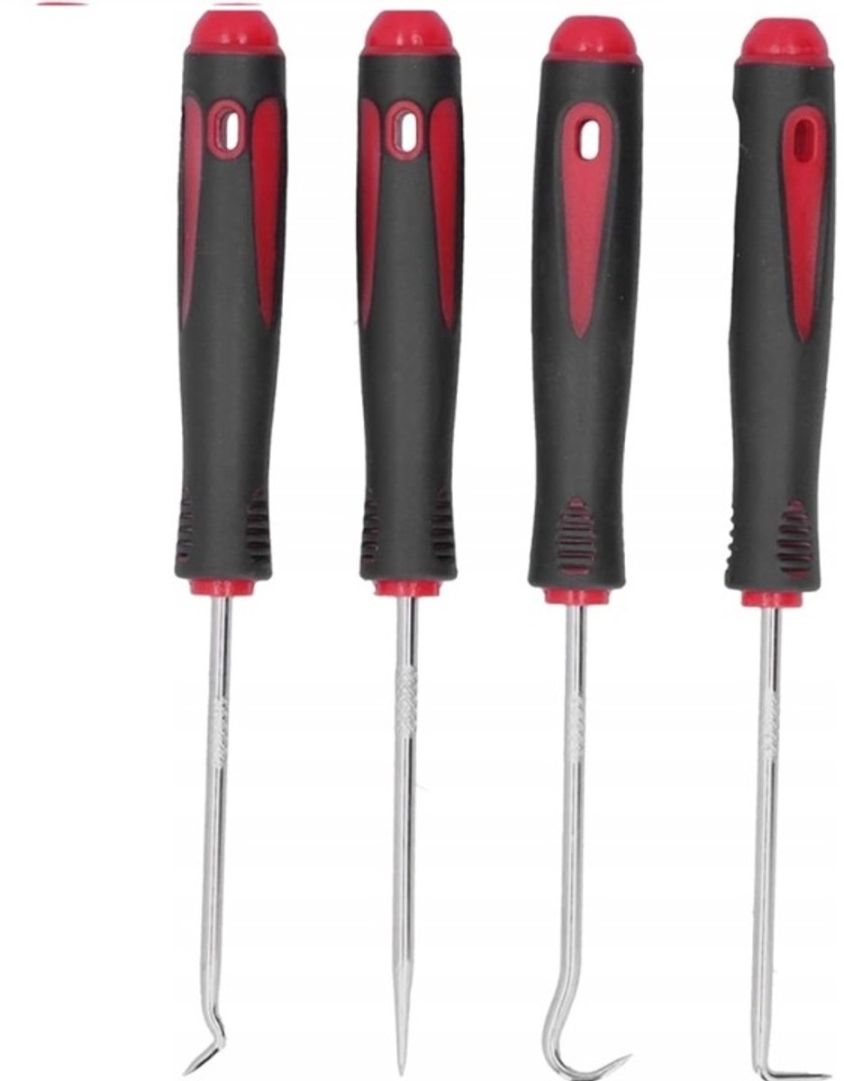 Een set van 4 haken en servicetips voor gewatteerde afdichtingsstrips.