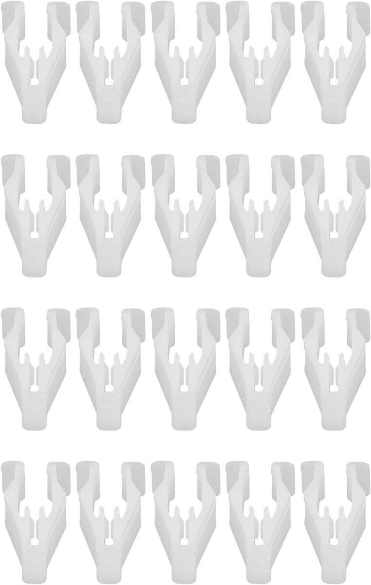 Auto Sierclips - Paneelclips - Auto Reparatie - Directe Vervanging - 20 Stuks - Wit