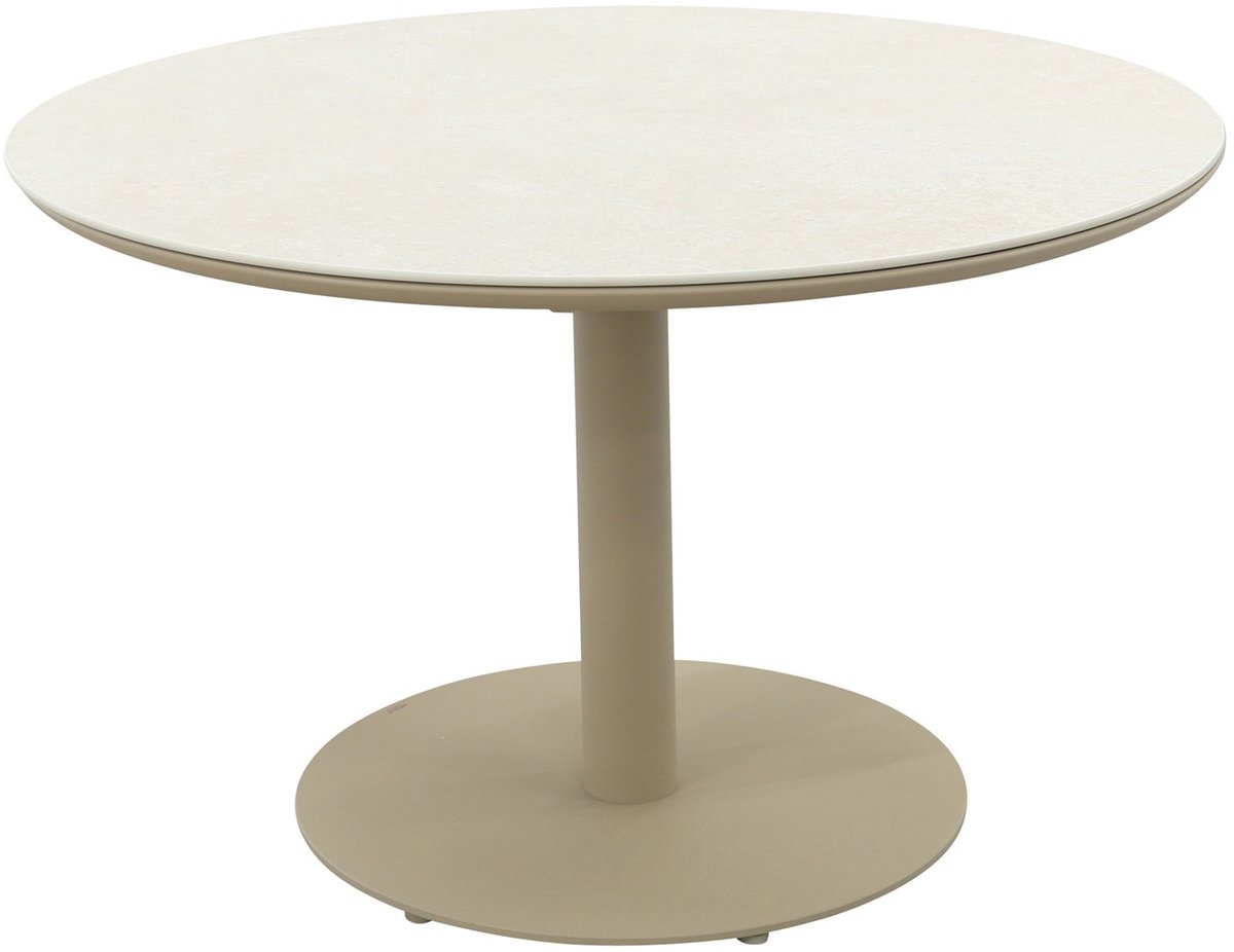 Rodez ronde dining tuintafel Ø120 cm. - Latte