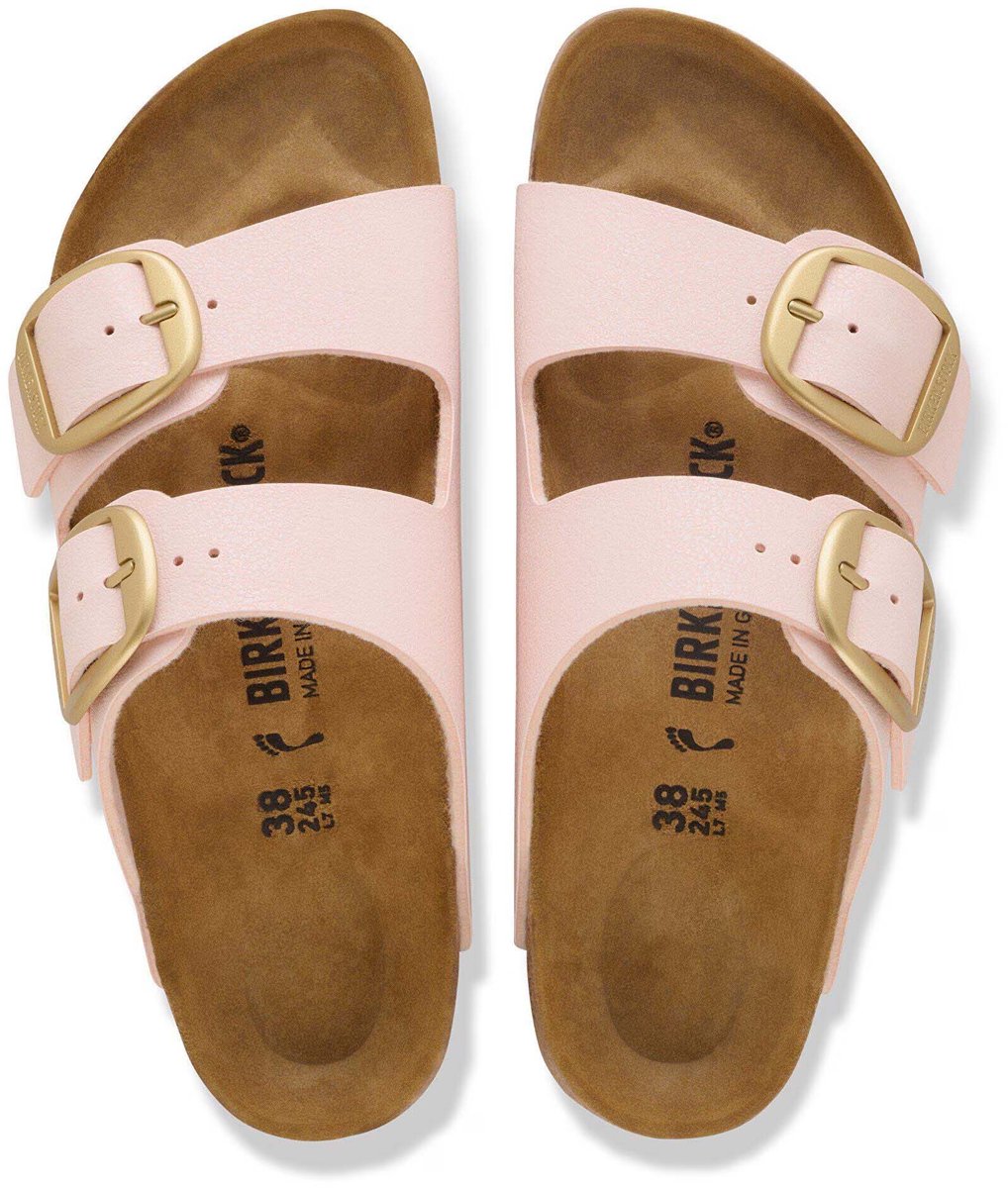 Birkenstock Arizona Big Buckle Birkibuc Slippers Fashion Wear Vrouwen Roze