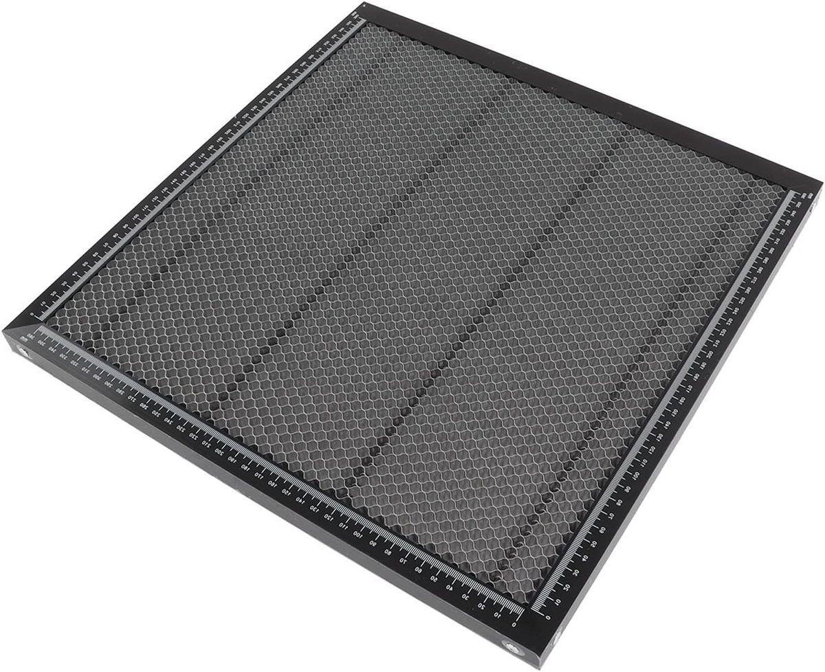 Aluminium Lasertafel met Warmteafvoer 38 x 40 cm Ideaal voor CO2 CNC Snijmachine en Beschermplaat voor Desktopgebruik
