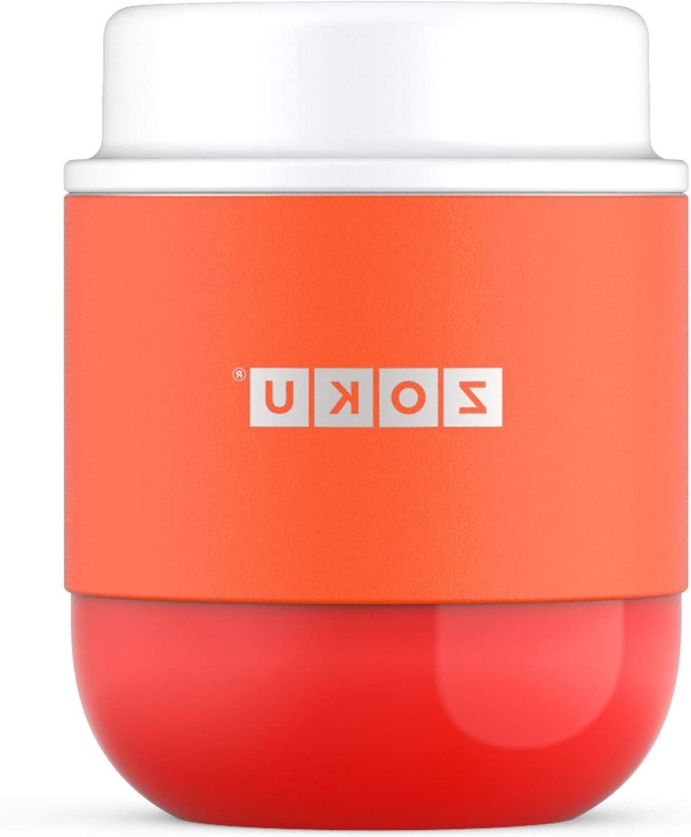 Voedselcontainer - Lunchbox Bakje - Lunch Meenemen - Roestvrij Staal - 296ml - Oranje