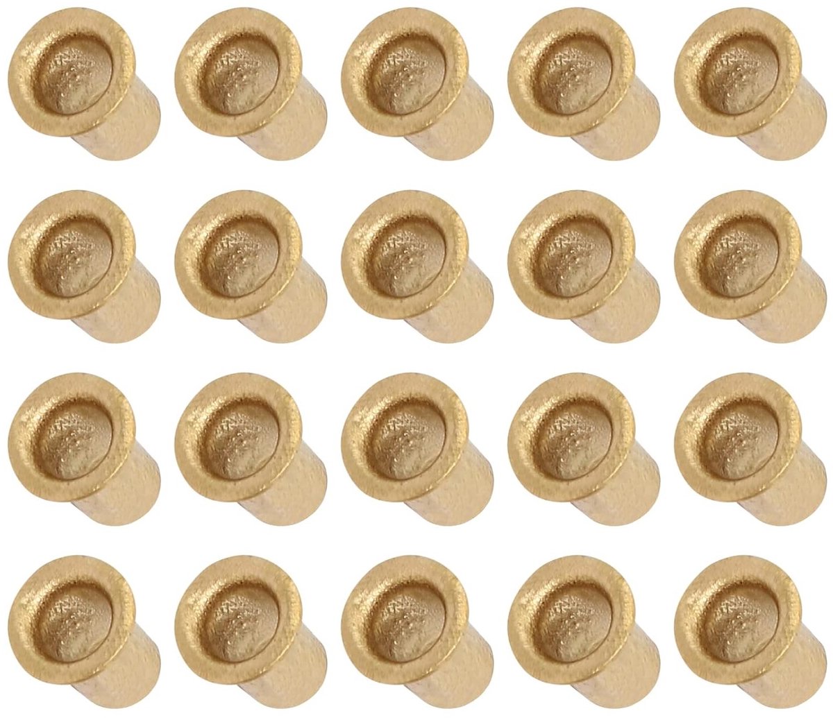 Holle Riviervijzen M4x6mm 100 stuks Messing Gecoat - Ideaal voor PCB Platen en Elektronische Toepassingen