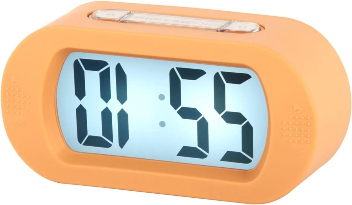 Karlsson Wekker Gummy - Digitale Wekker - Wakker Worden - Compact Draagbaar - 14x5x7cm - Oranje