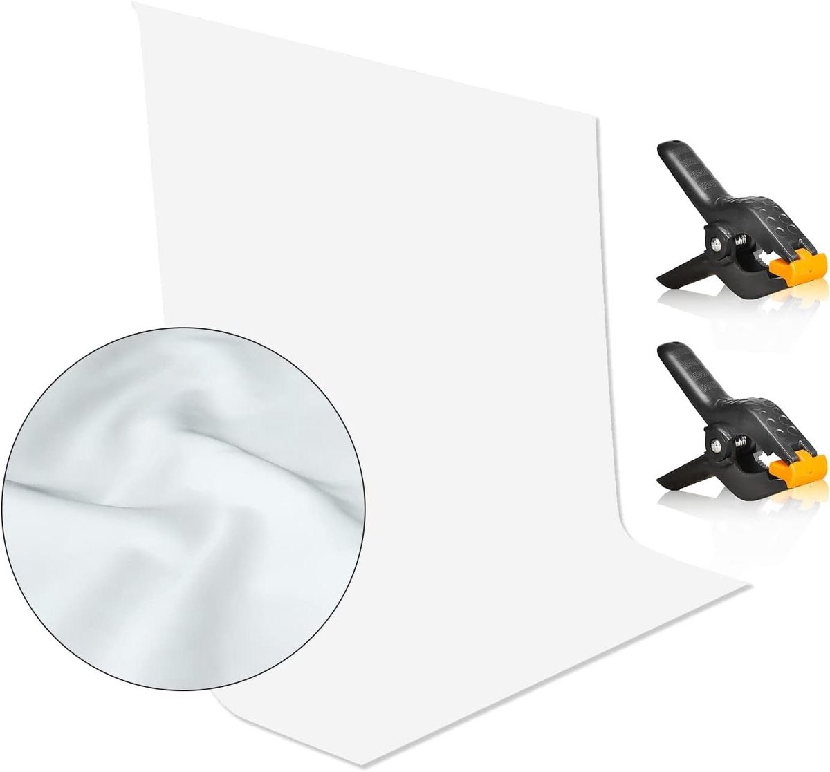 Fotoachtergrond Wit - Fotostudio Achtergrond - Fotografie - Machinewasbaar - 15 x 2 m - Wit