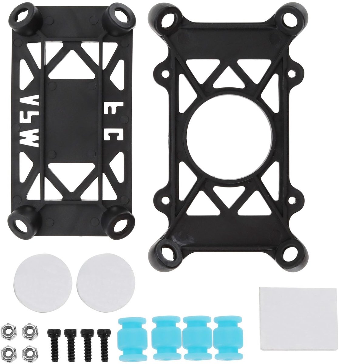 Allecto - Flight Controller Schokdemper - Lichtgewicht Anti Vibratie Kit - Zwart - Quadcopter Plaat Set - Compatibel met Mobius en Pixhawk
