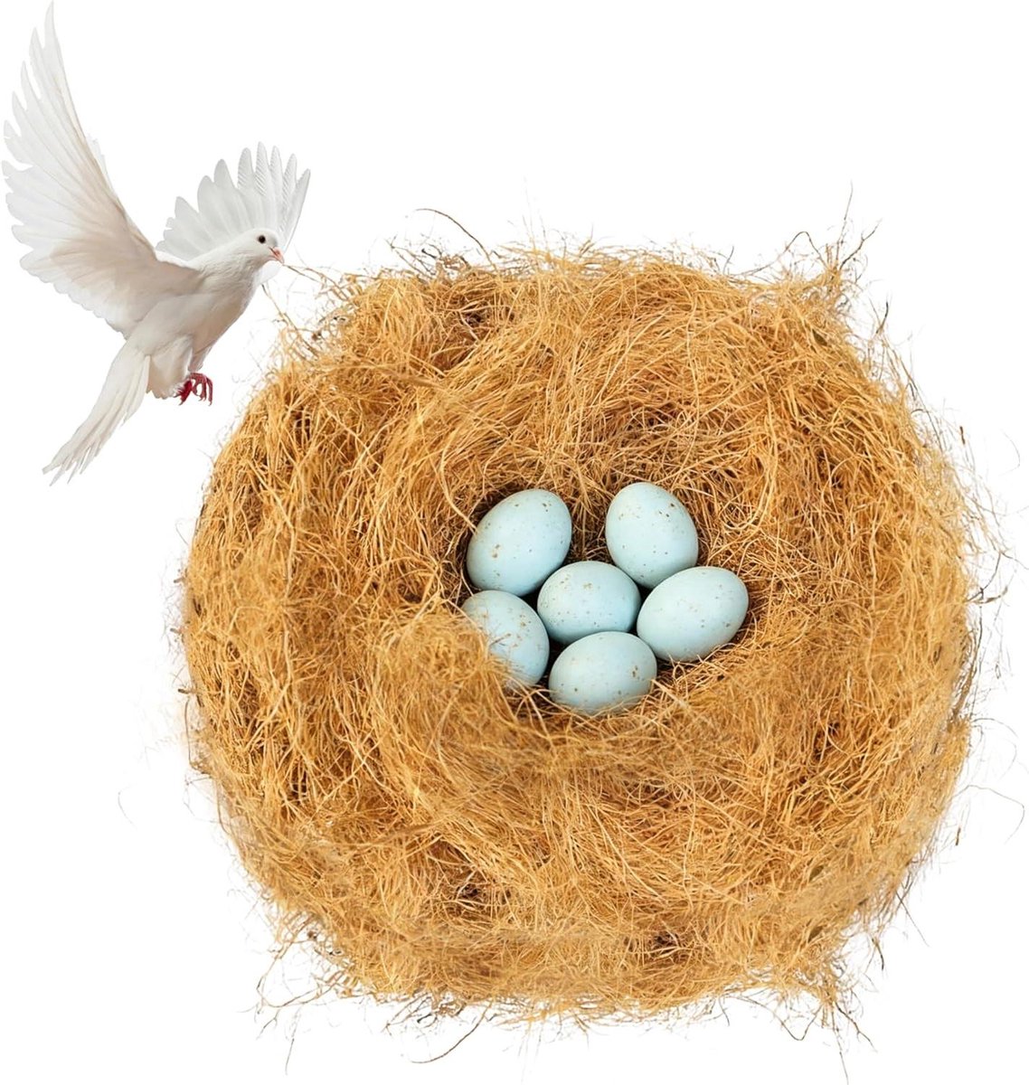 Nestmateriaal Kokosvezel - Vogelnest Materiaal - Nestbouw Vogels - Natuurlijke Vezels - 11 Liter - Bruin