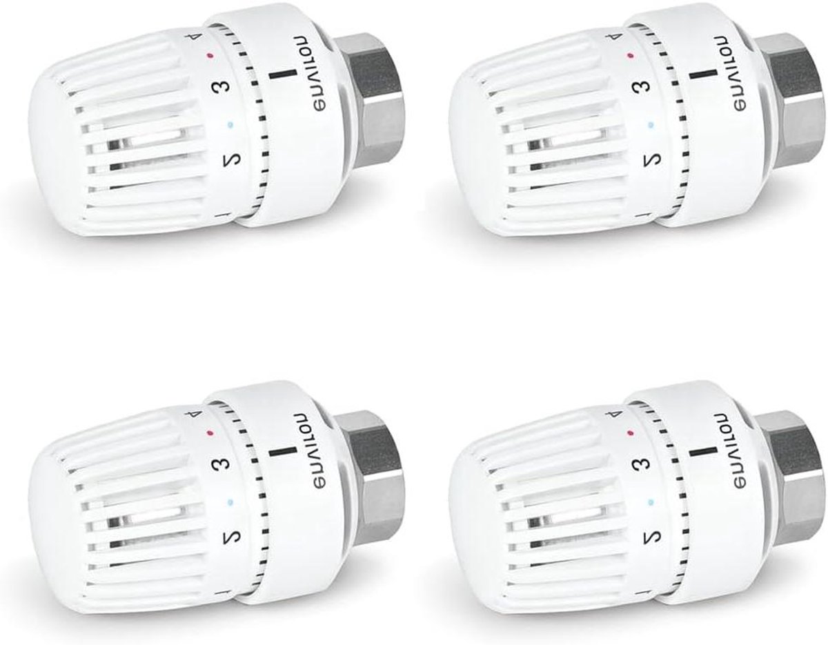 Thermostaatkop - Radiatorknop - Verwarming Regelen - Vloeistofsensor - M30 x 15 - Wit