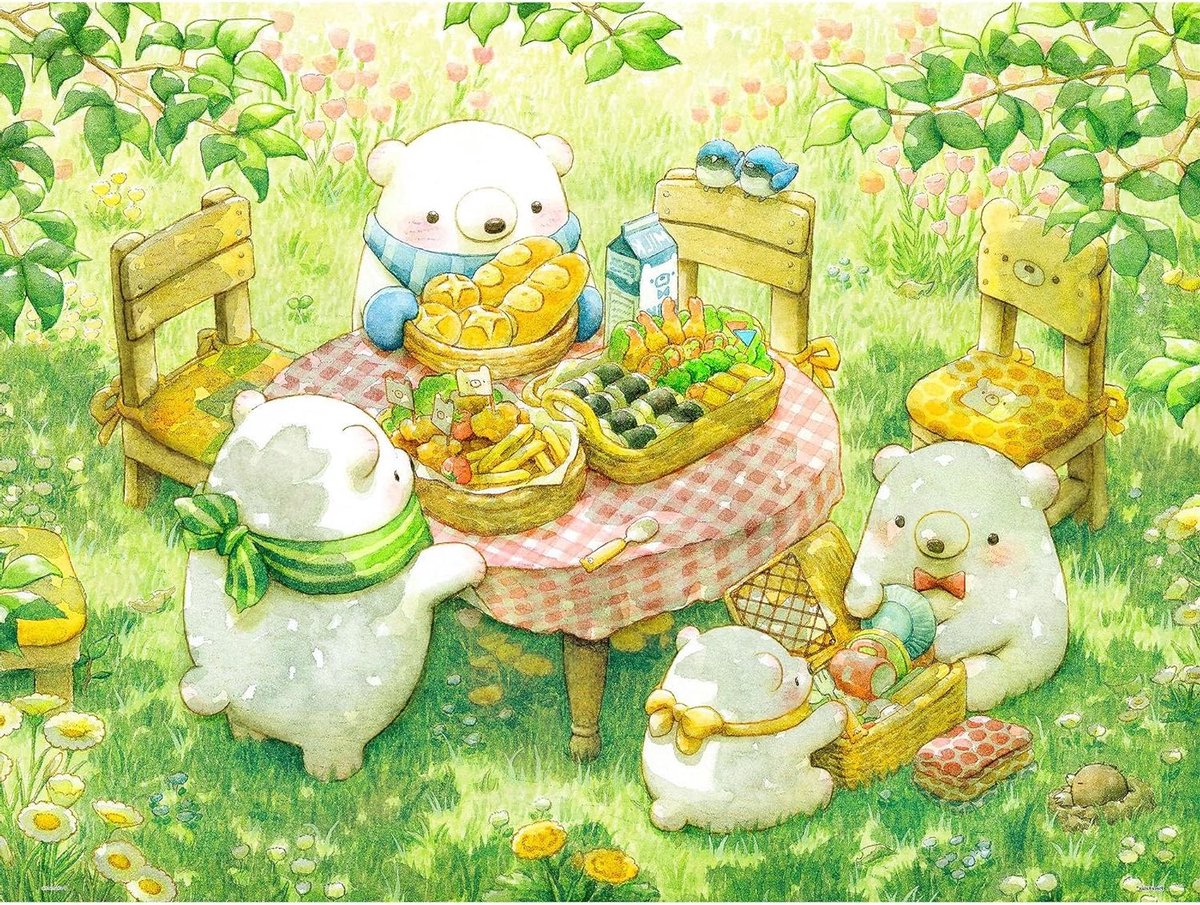 Legpuzzel 1000 Stukjes - Puzzel Volwassenen - Ontspannende Tijd - Klikgevoel Stukjes - 476 x 633 cm - Picnic Time