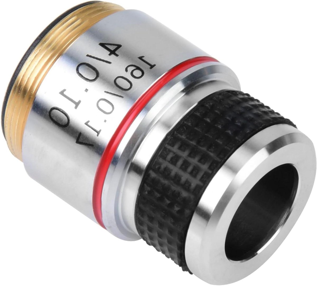 Achromatische Objectief Lens - Microscoop Lens Vergroting Lens - Gedetailleerd Onderzoek - Verhoogd Contrast Verminderde Aberratie - 4x Vergroting - Zwart