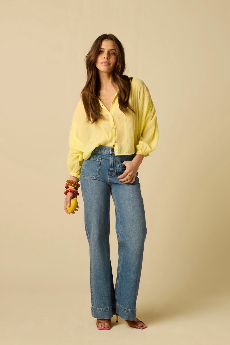 Sissy-Boy - Lichtgele oversized blouse